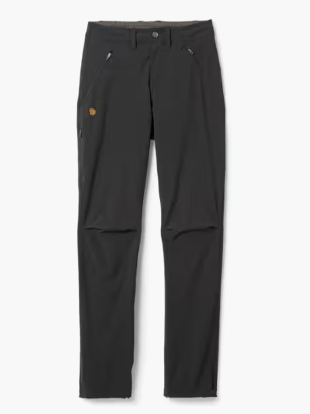 Fjällräven Abisko Trail Stretch Trousers in black, designed for lightweight 4